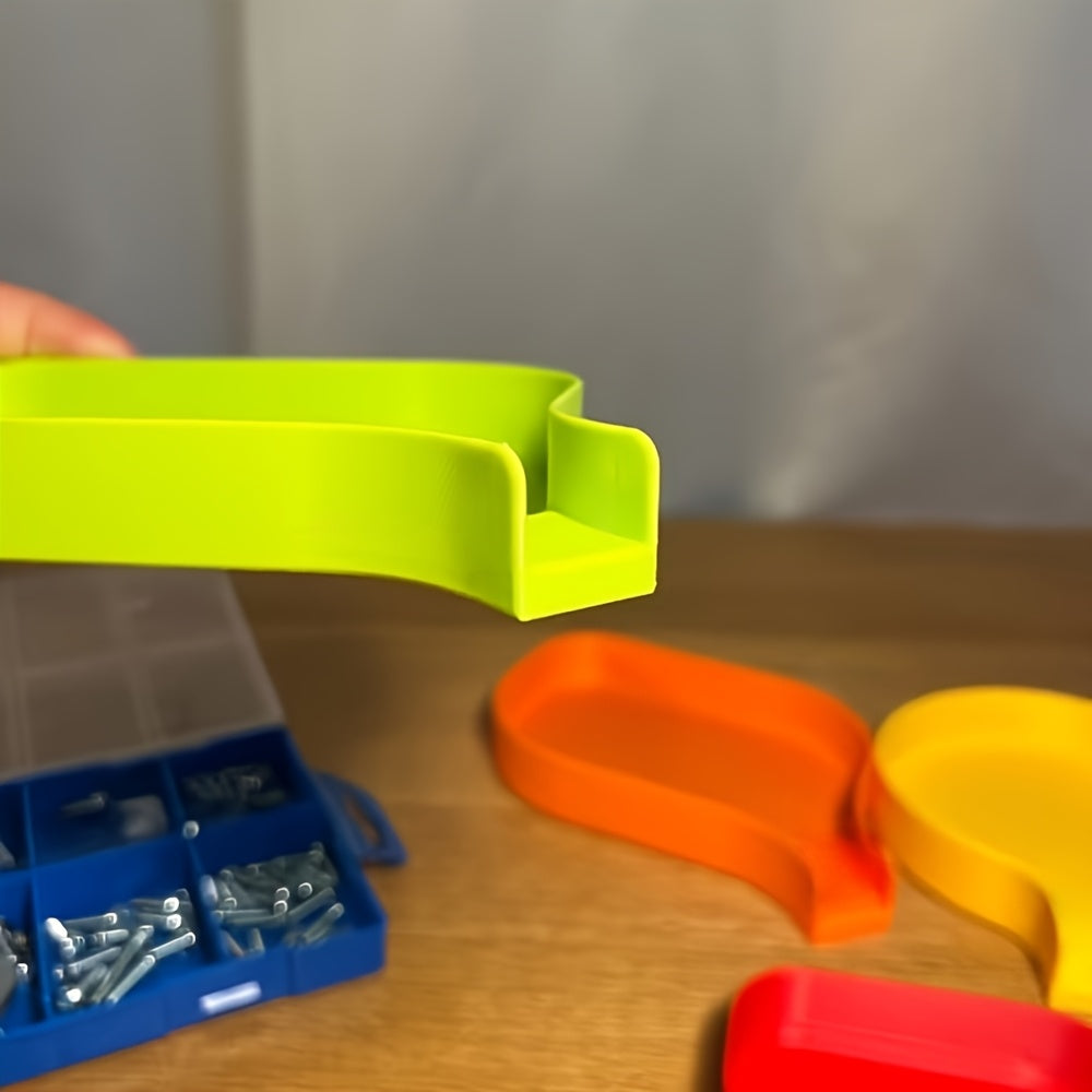 tool storage funnel tray 5mm raised edge prevents screws
