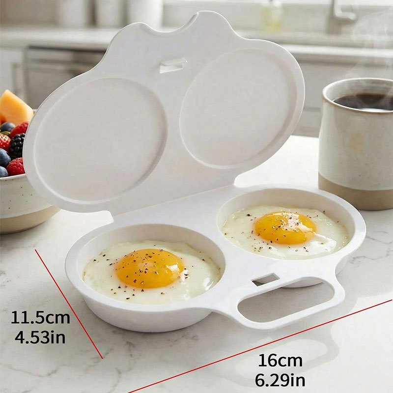1pc white egg steamer box plastic multi functional egg