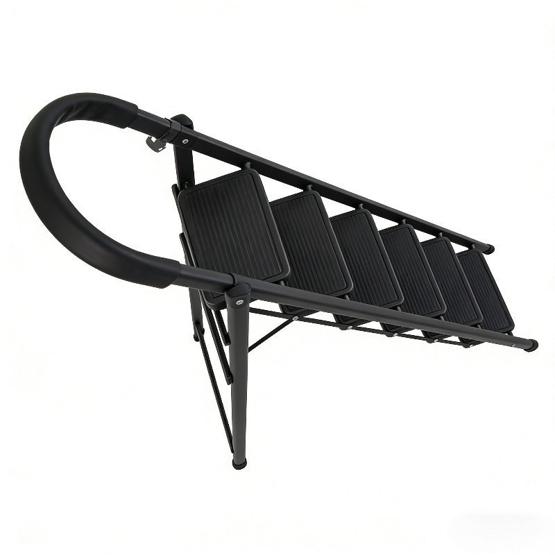 circular armrest industrial ladder black 6 story wide anti