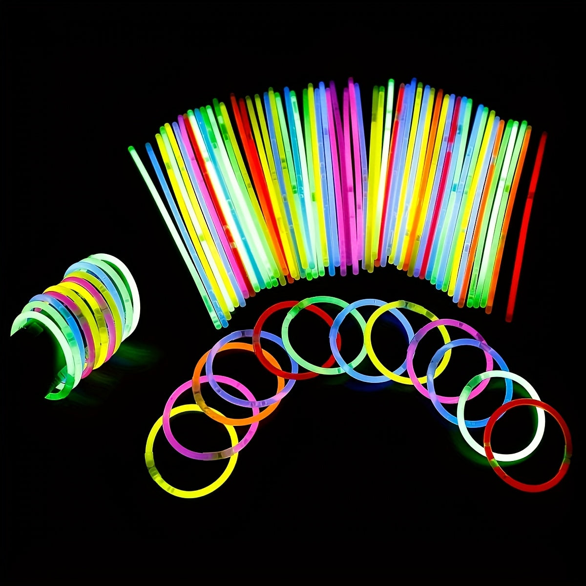 gift high quality set 110pcs 55 glow stick bracelets 55