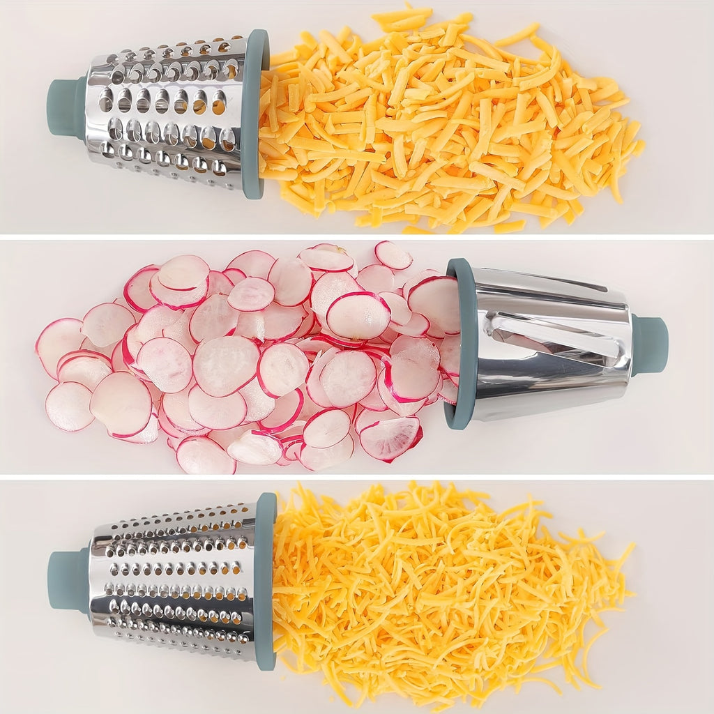 a multifunctional hand cranked vegetable cutter