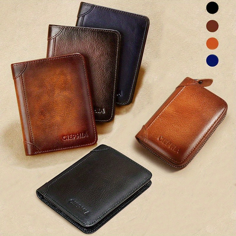rfid leather wallet fathers day gifts men rfid blocking