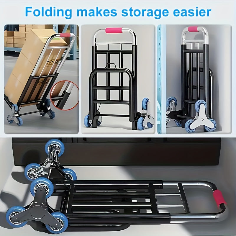 heavy duty folding trolley   adjustable buckles stair