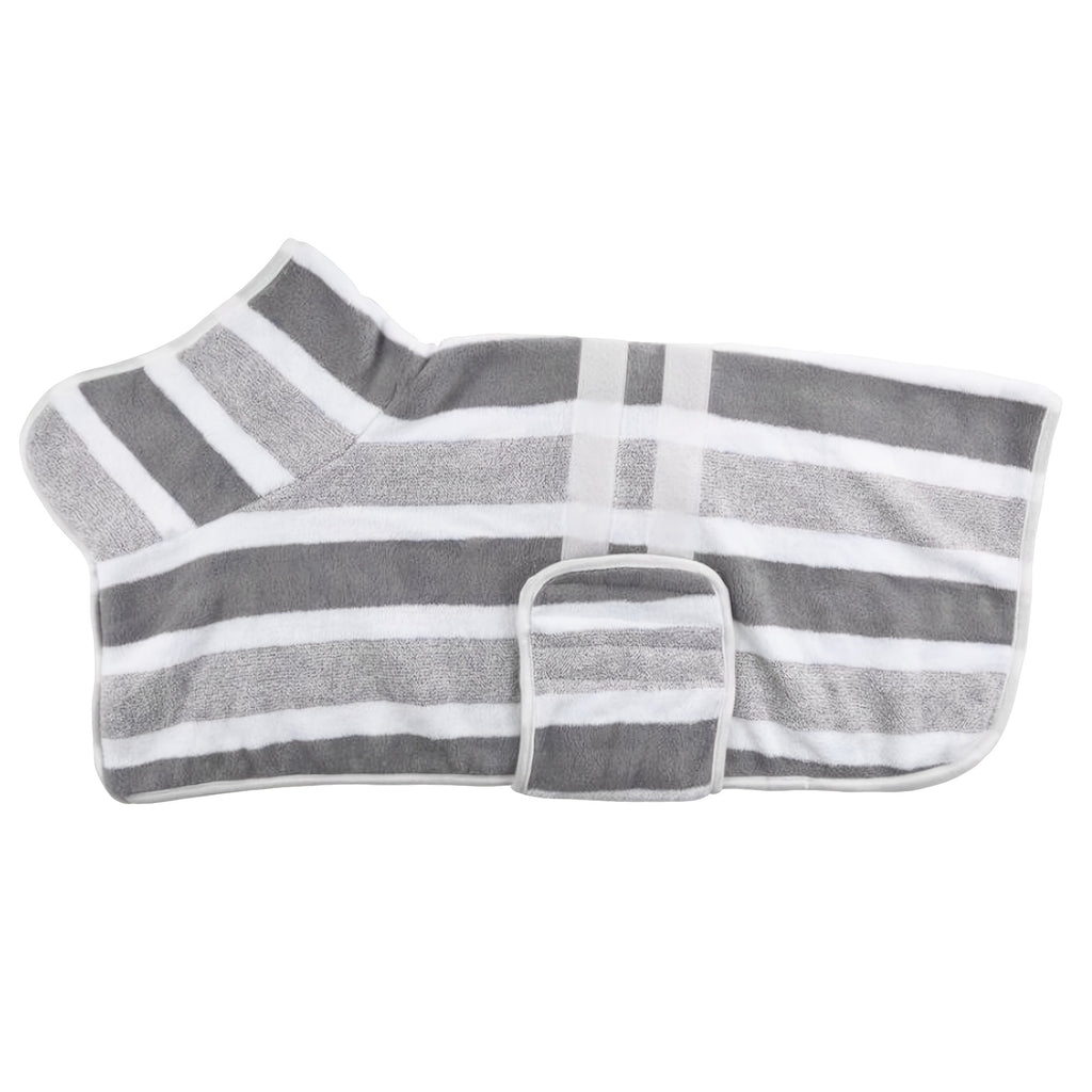 quick dry dog bath robe towel wrap suitable small medium