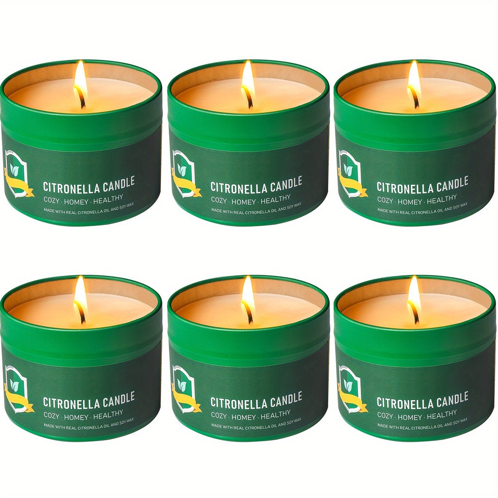 6pcs citronella candles outdoor 4 4   6 150 hours