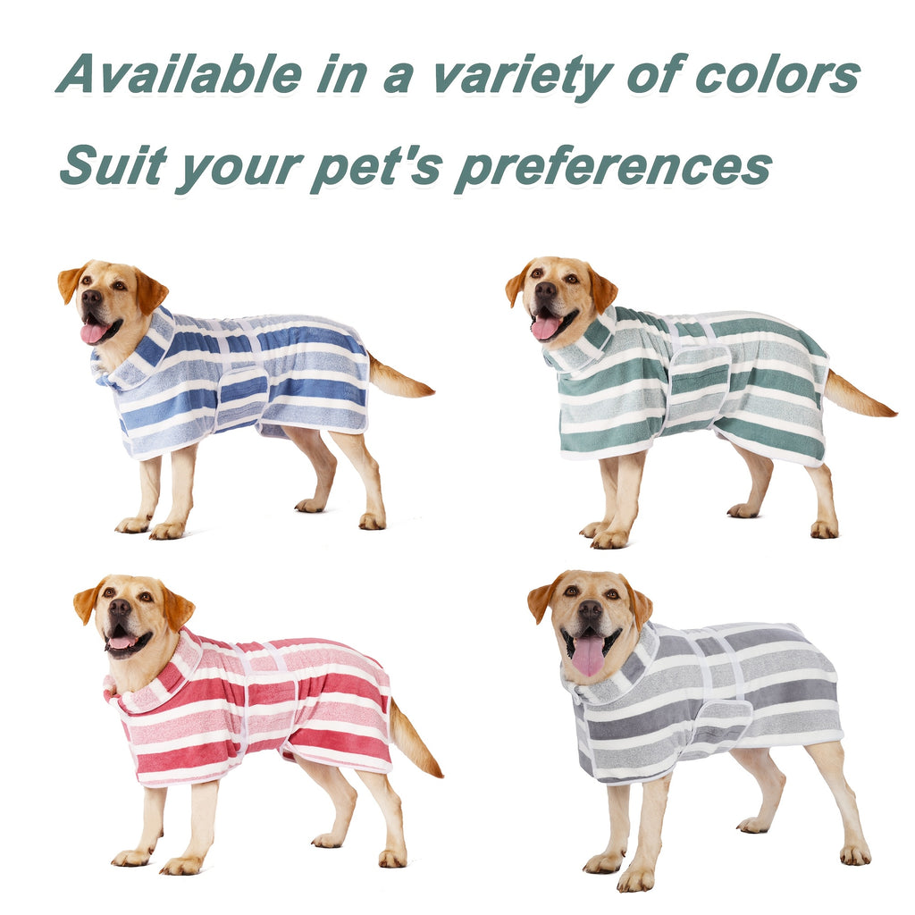 quick dry dog bath robe towel wrap suitable small medium