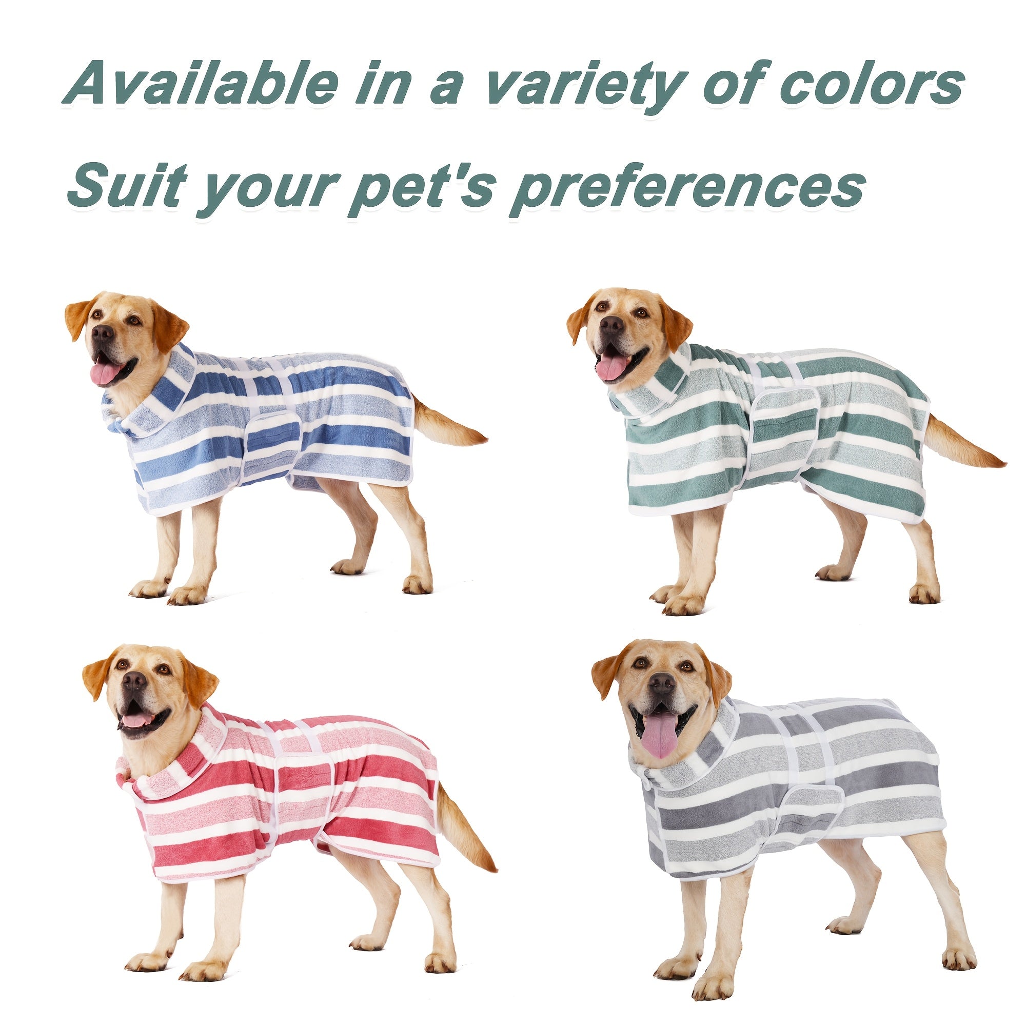 quick dry dog bath robe towel wrap suitable small medium