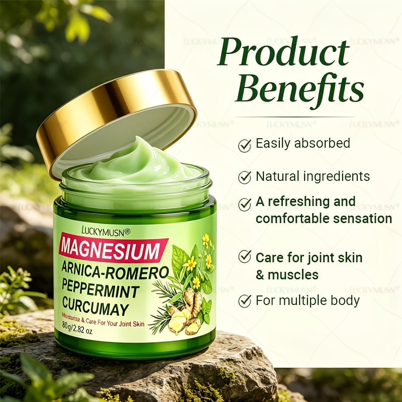 magnesium massage cream care joints skin muscles contains