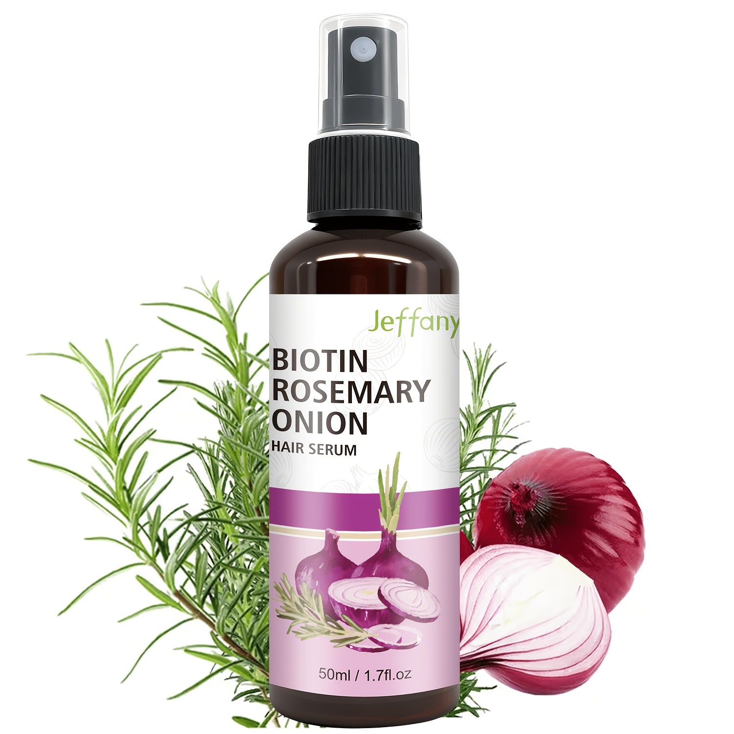 strengthening hair serum spray biotin rosemary onion oil
