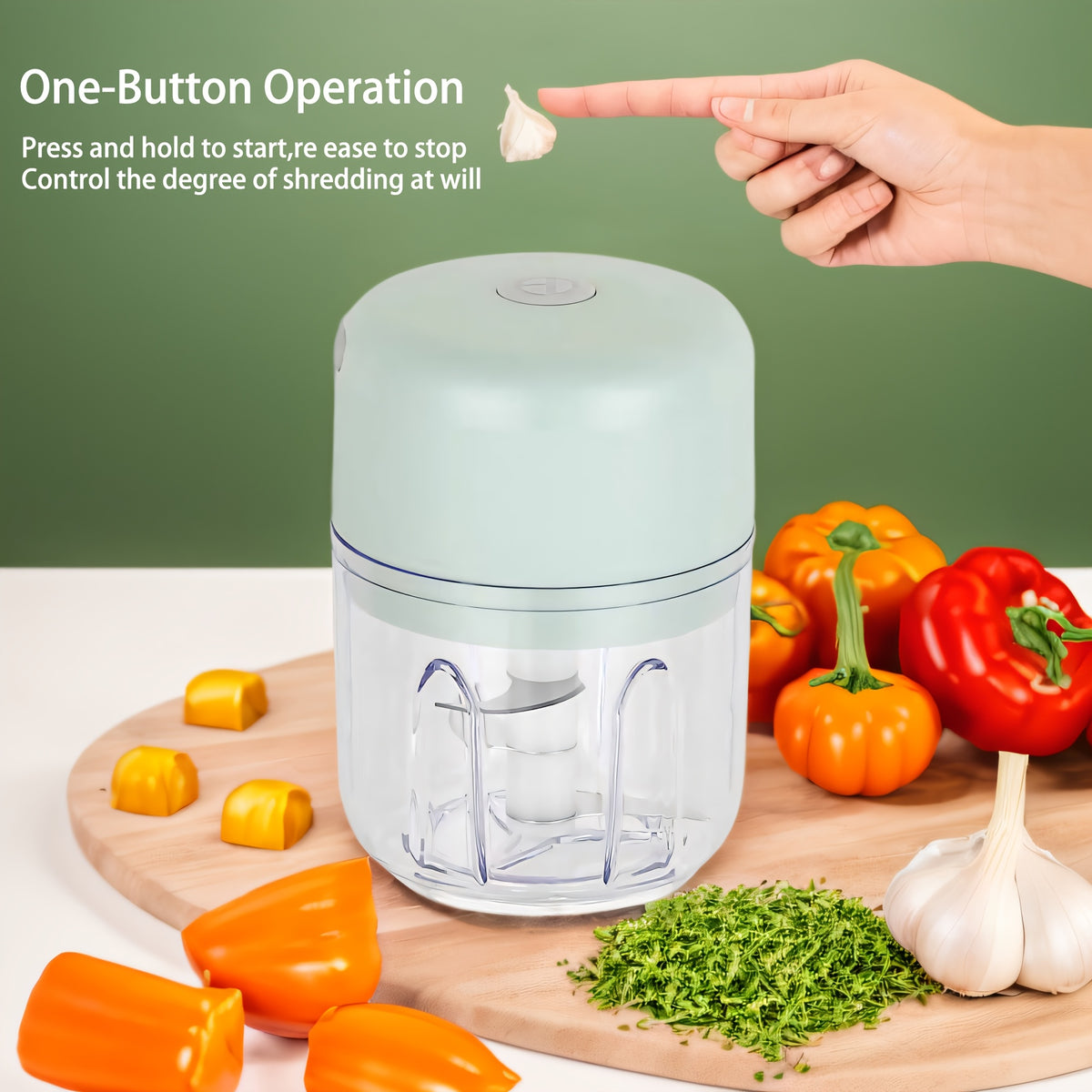 electric mini garlic chopper meat grinder durable sturdy