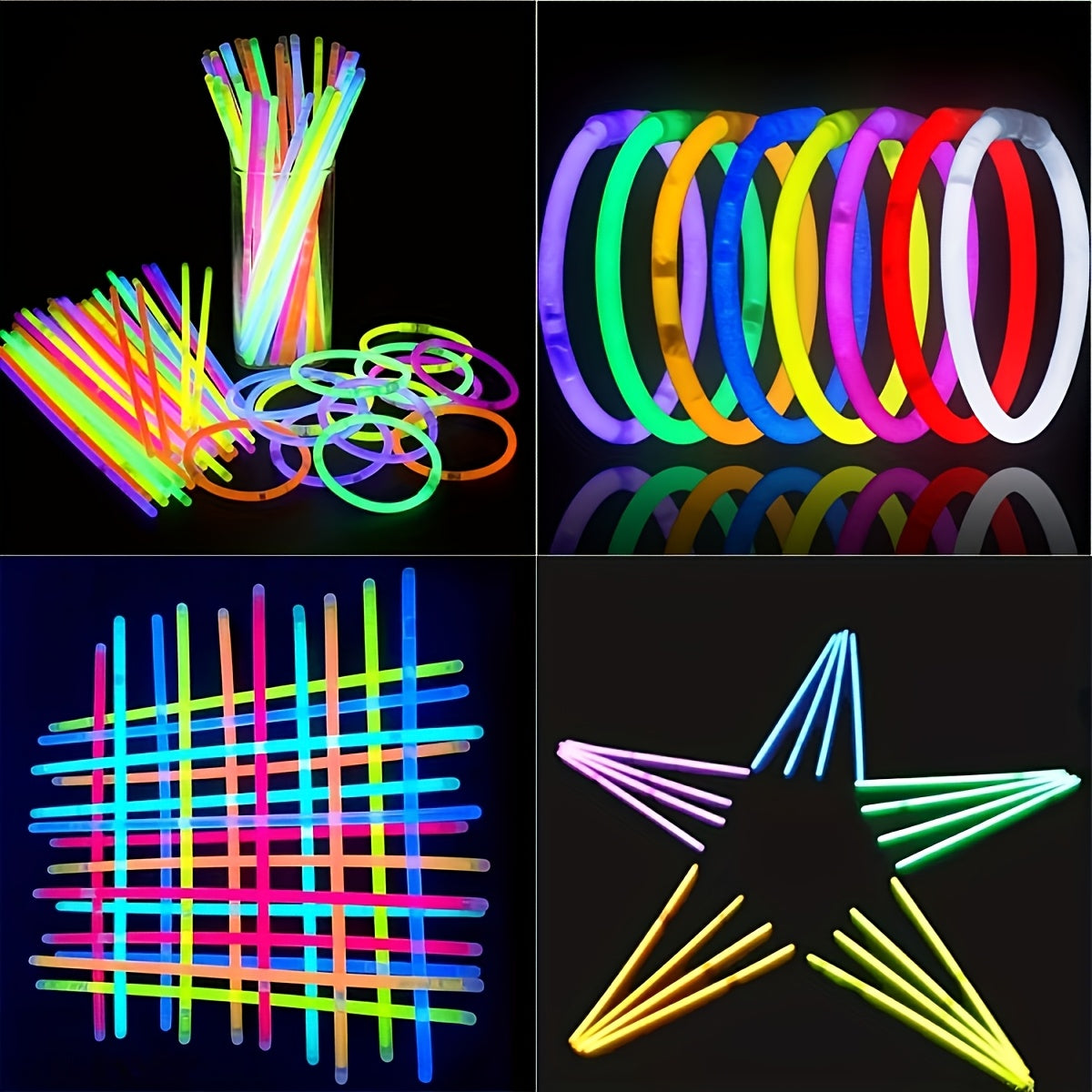 gift high quality set 110pcs 55 glow stick bracelets 55