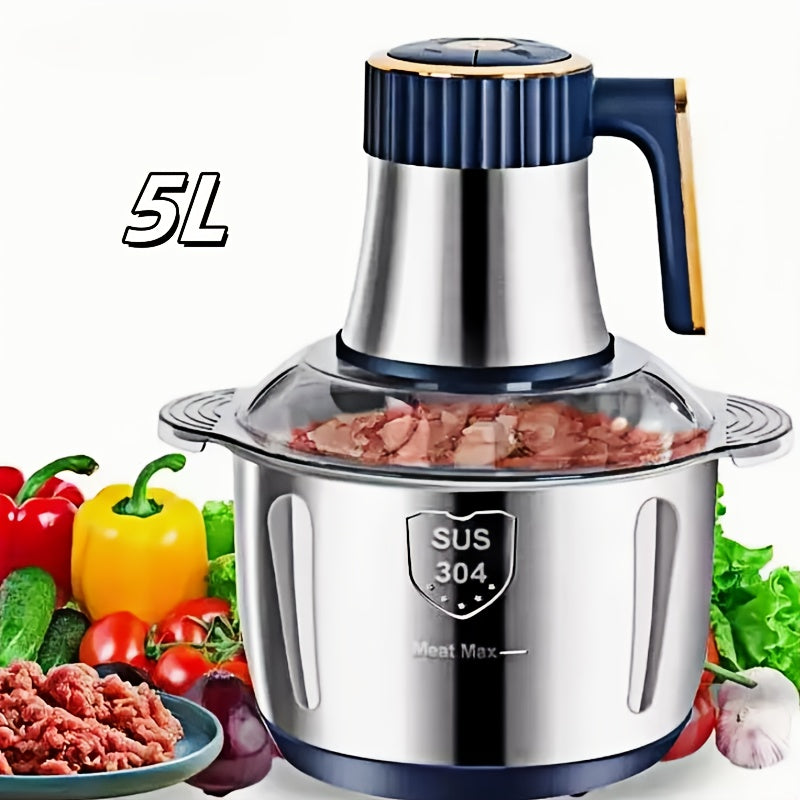 5l large capacity stainless steel electric food chopper