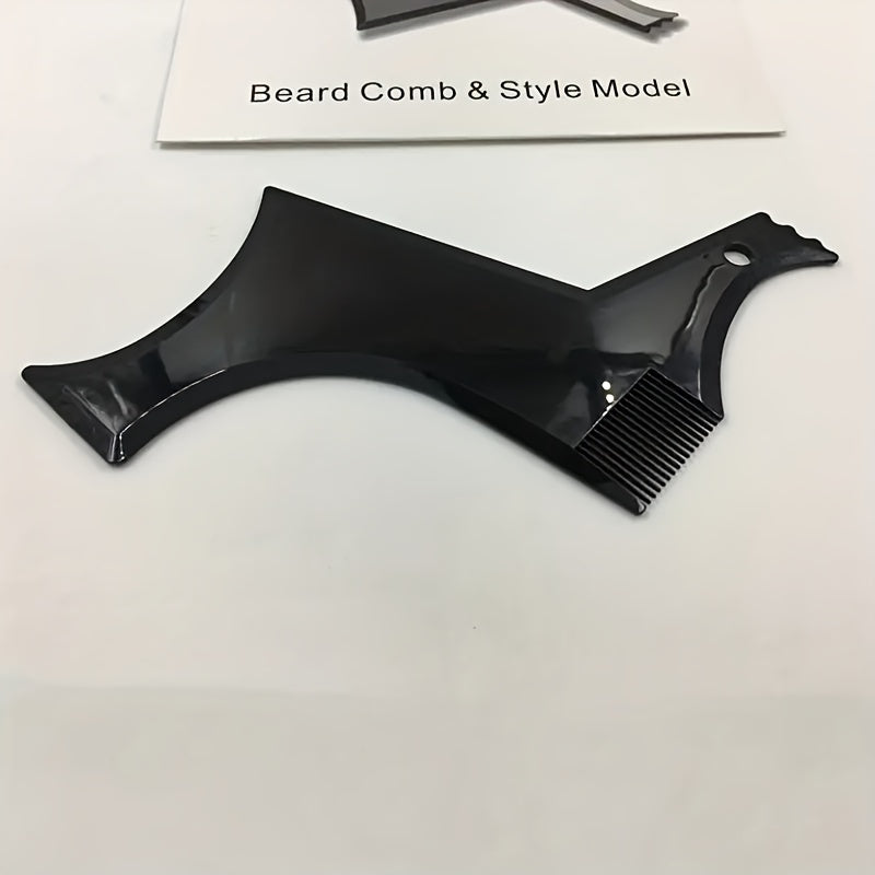 creative beard styling comb mens beard template beard