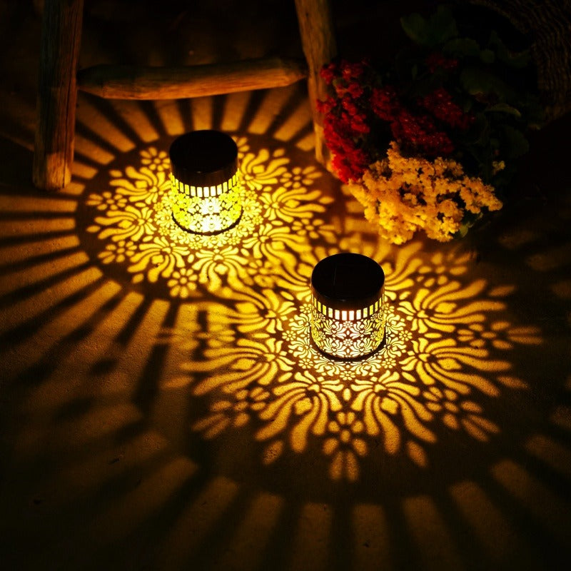 4 solar outdoor peony deck lights decorative solar warm