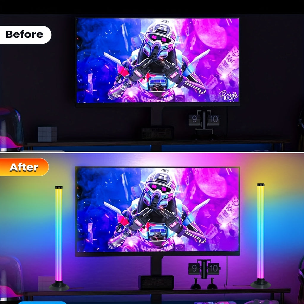 modern desktop ambient light sound activated led strip