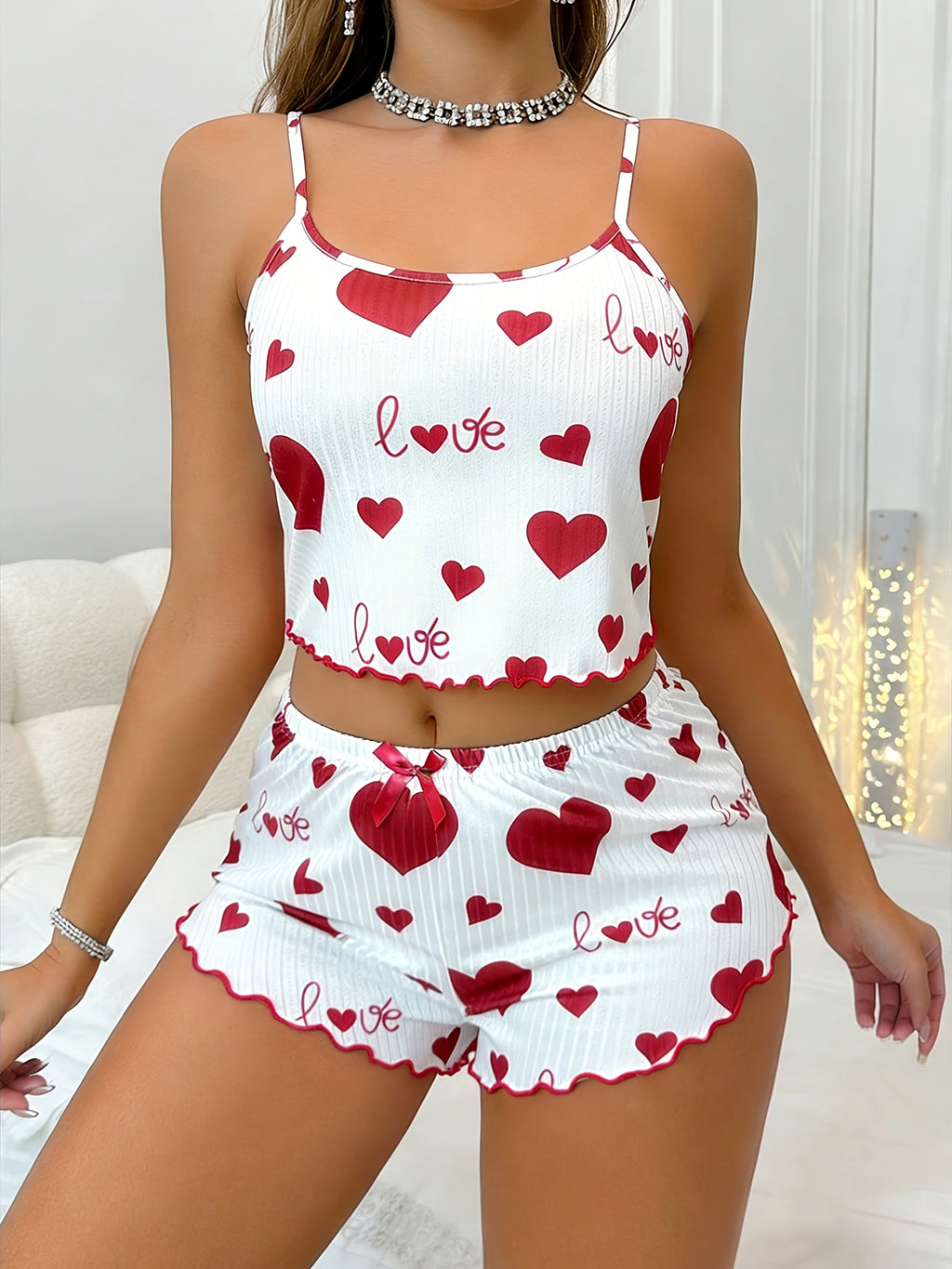 womens casual   print ribbed strappy shorts