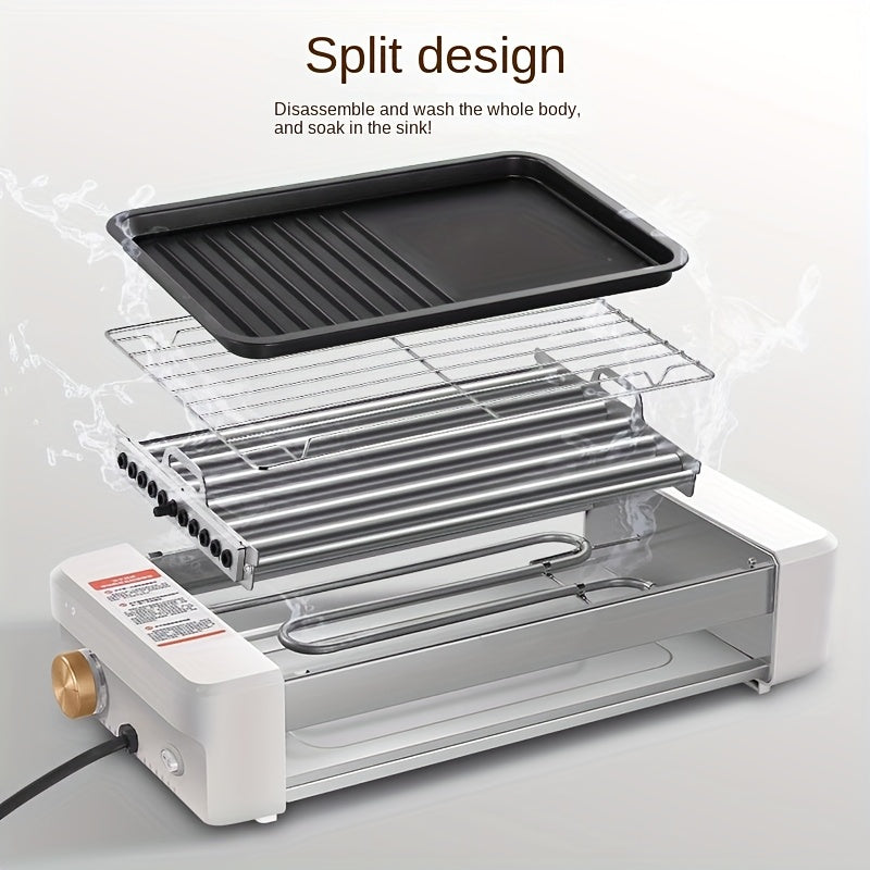 4 in 1 multi functional sausage grill three hand dish
