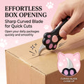 2pcs set multifunctional box cutter storage bag cute cat paw