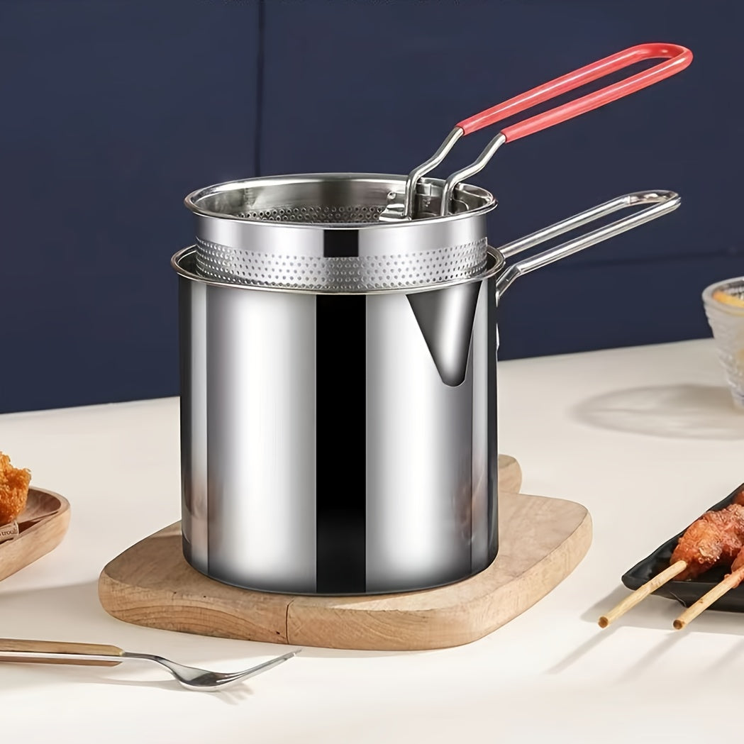 1set 3pcs stainless steel   fryer basket deep fryer