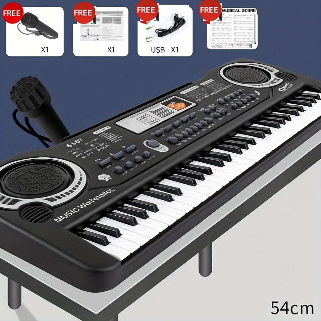 61 portable electronic keyboard 16 tones 10