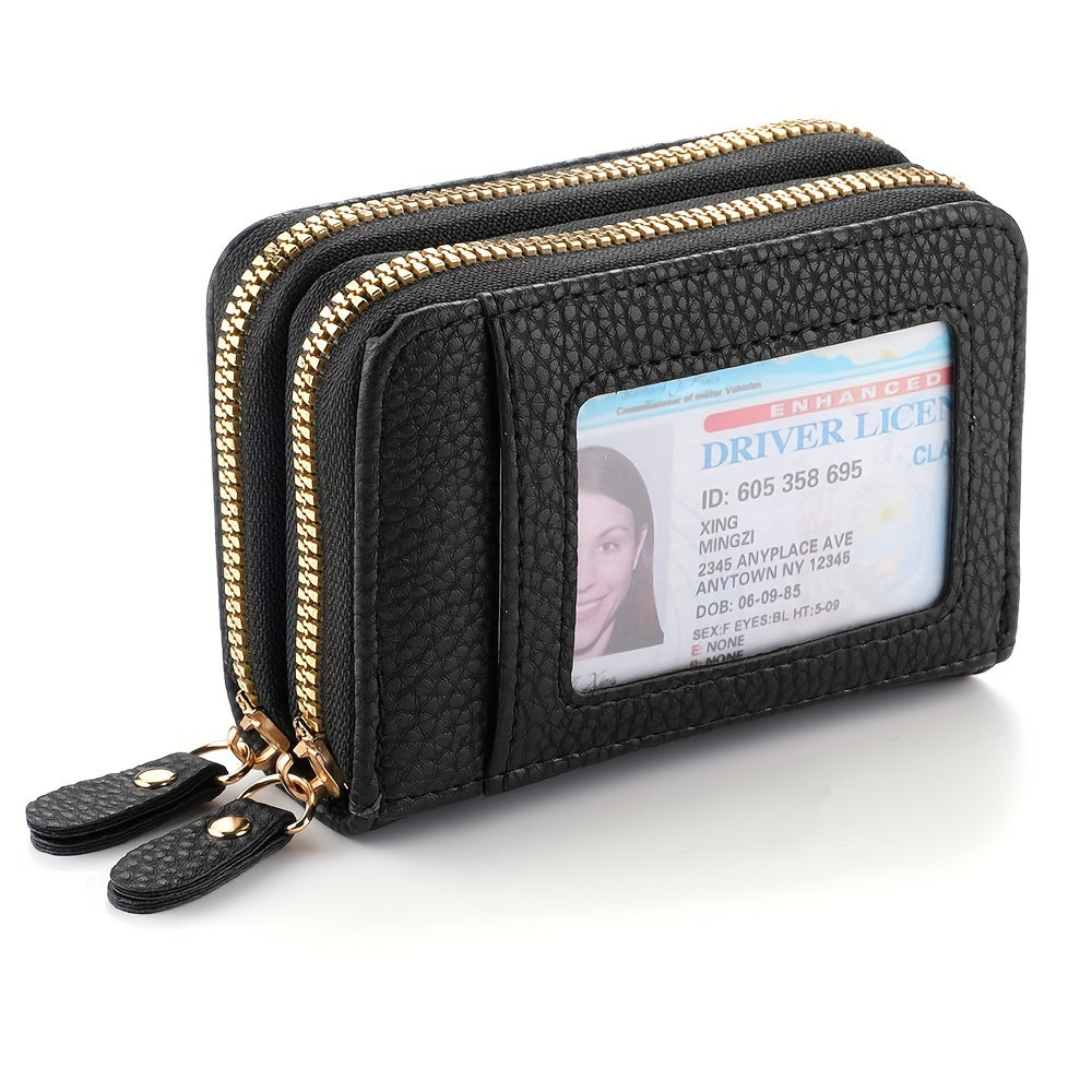 1pc stylish womens zippered coin purse portable small card