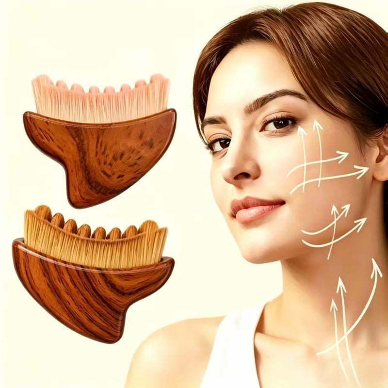 facial massager contour brush soft bristled lymph