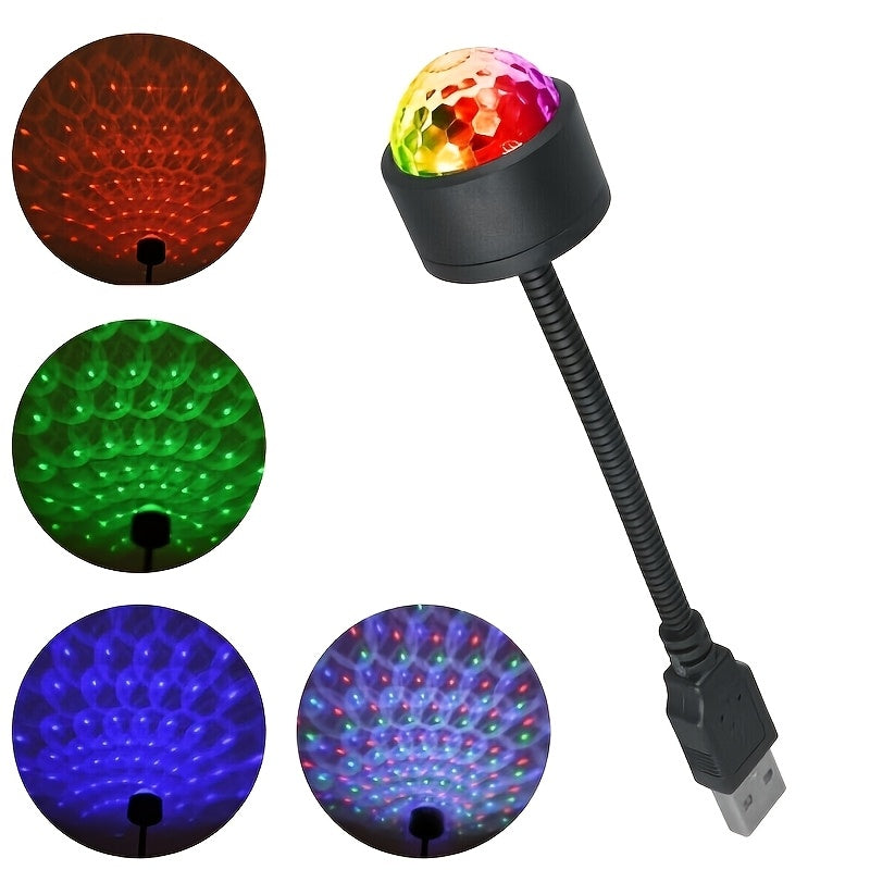 1pc roof starry sky usb night light led indoor music rhythm