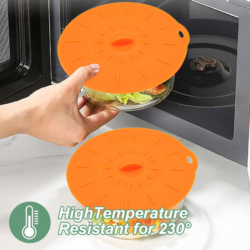 5pcs silicone bowl cover set heat resistant reusable fresh
