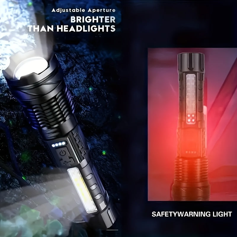2pcs super powerful rechargeable flashlight