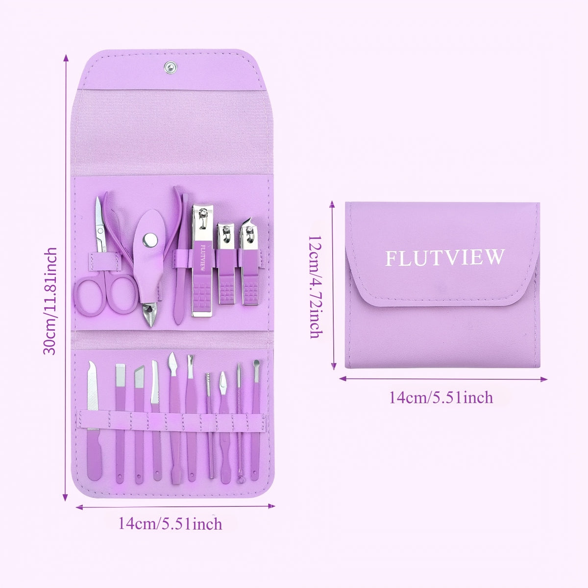 1 set 16 premium stainless steel   nail clippers