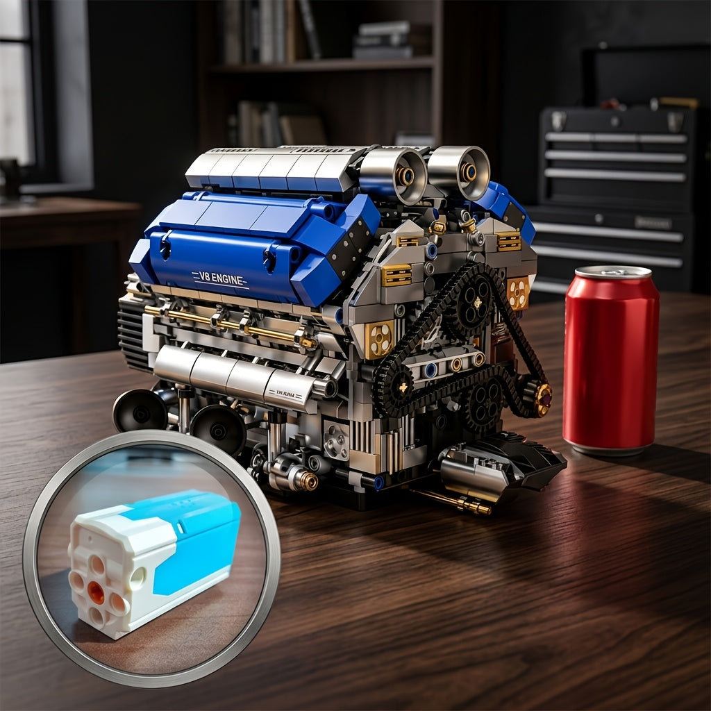 v8 red   model 1289 1370pcs v4 engine 1001pcs a