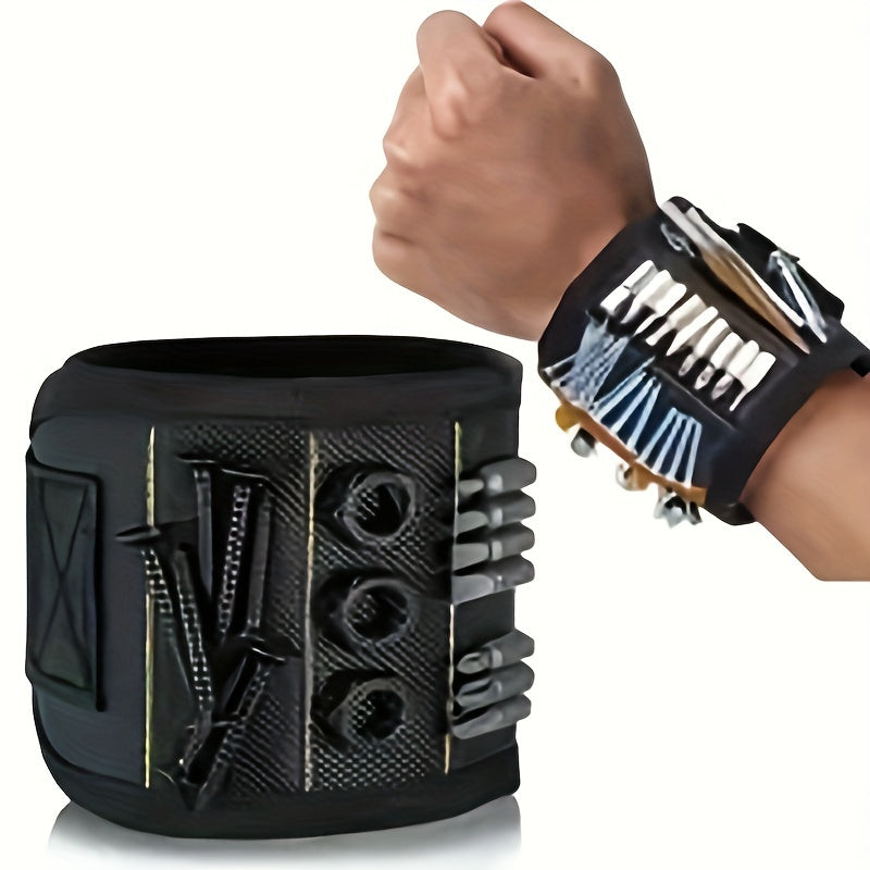 a magnetic wristband powerful magnets hold screws nails