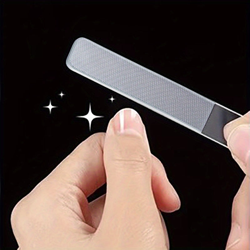 brand 3pcs set nano glass nail files nail polishing