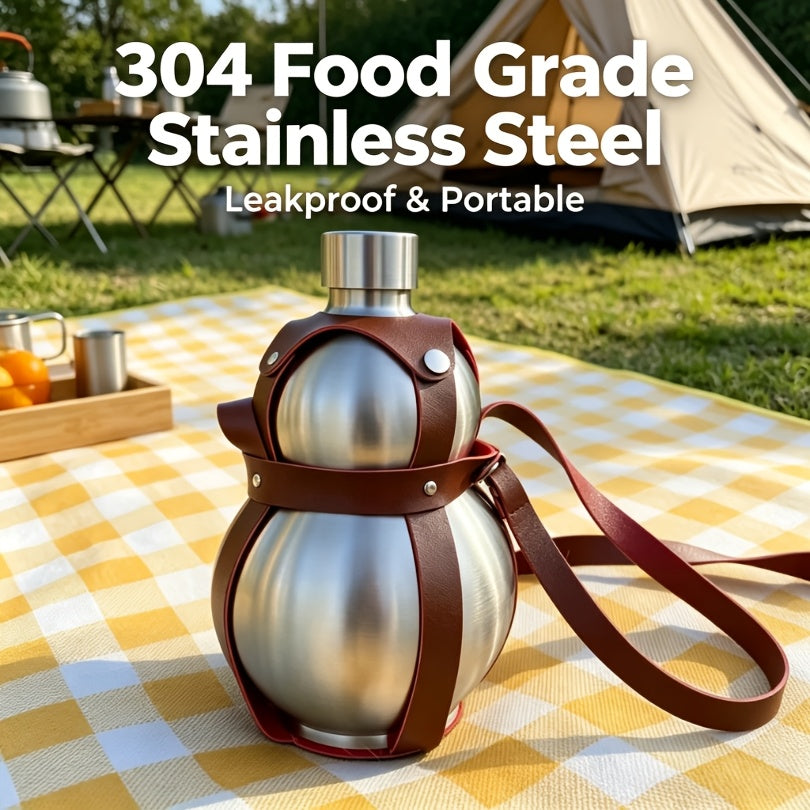 304 stainless steel gourd   food grade portable wine
