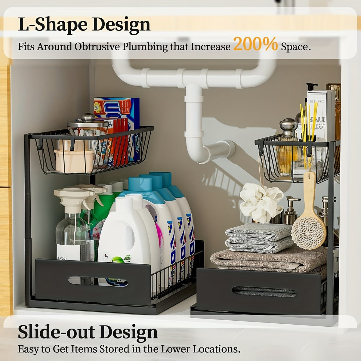 sink organizers metal pull sink organizers storage shelves