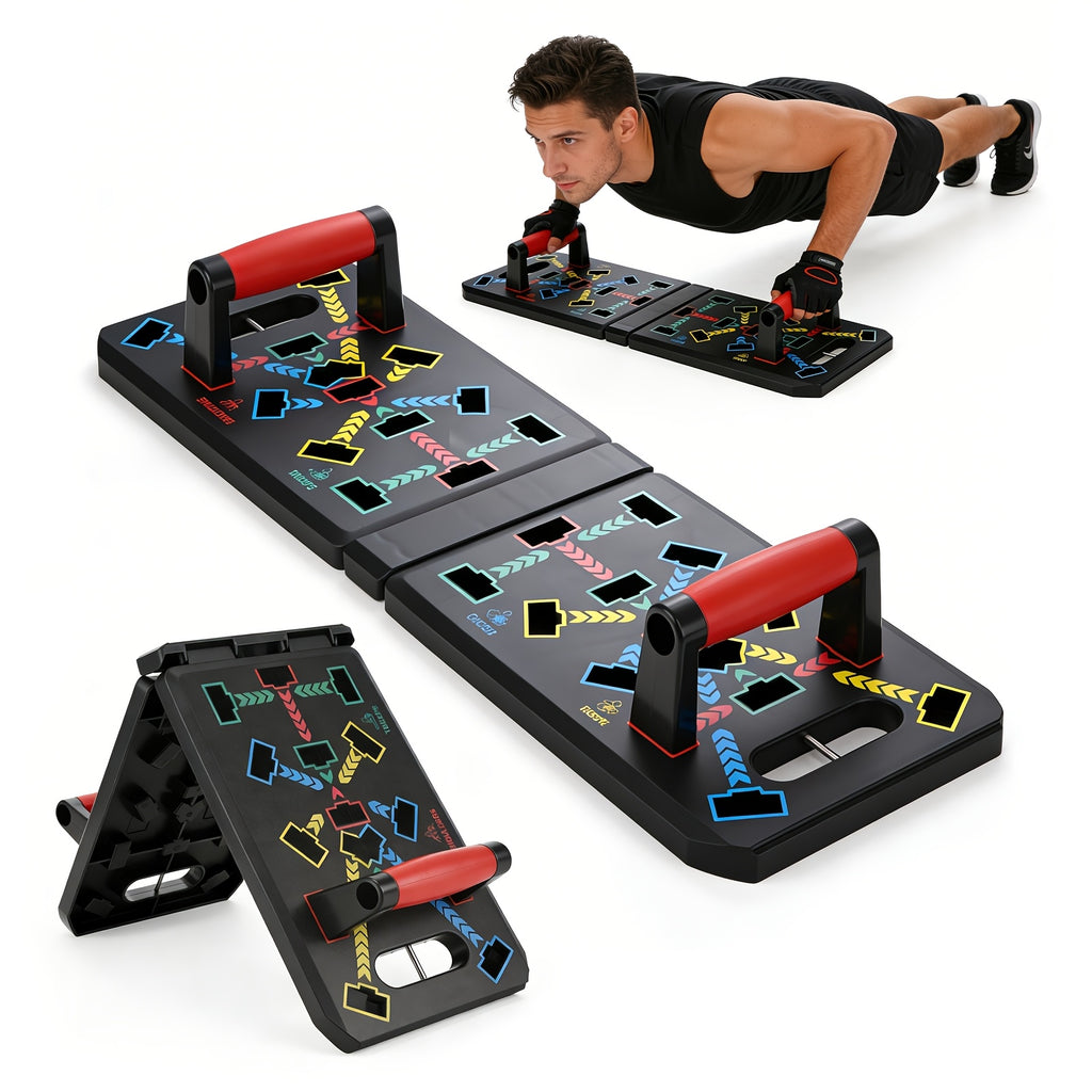push board pilates bar   band ab roller foldable