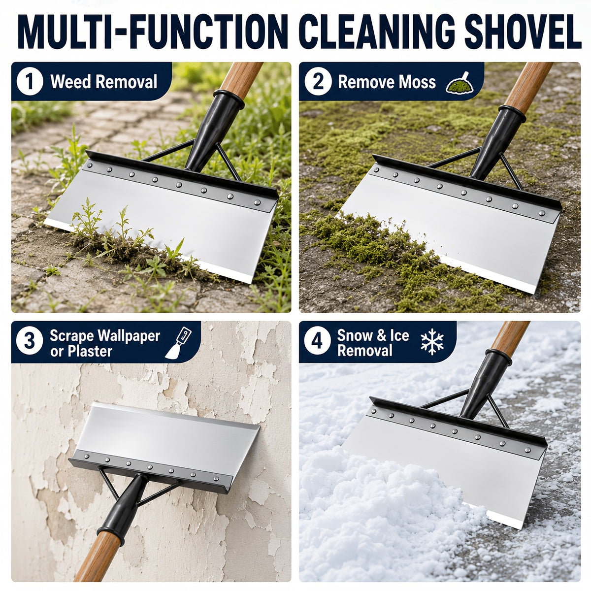 a long handled durable multi functional stainless steel
