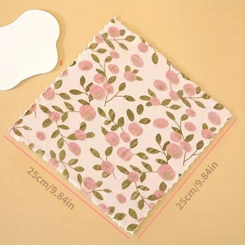 20pcs coral fleece cleaning towels super absorbent quick