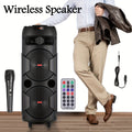 portable bluetooth pa speaker dual 8 karaoke speaker system