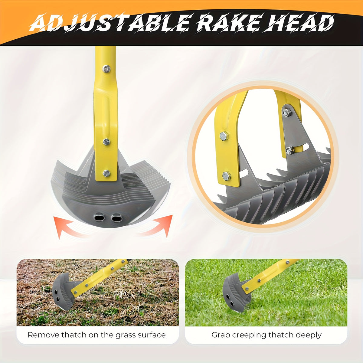 thatch rake lawn   15in thatching rake
