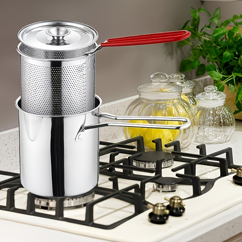 1set 3pcs stainless steel   fryer basket deep fryer