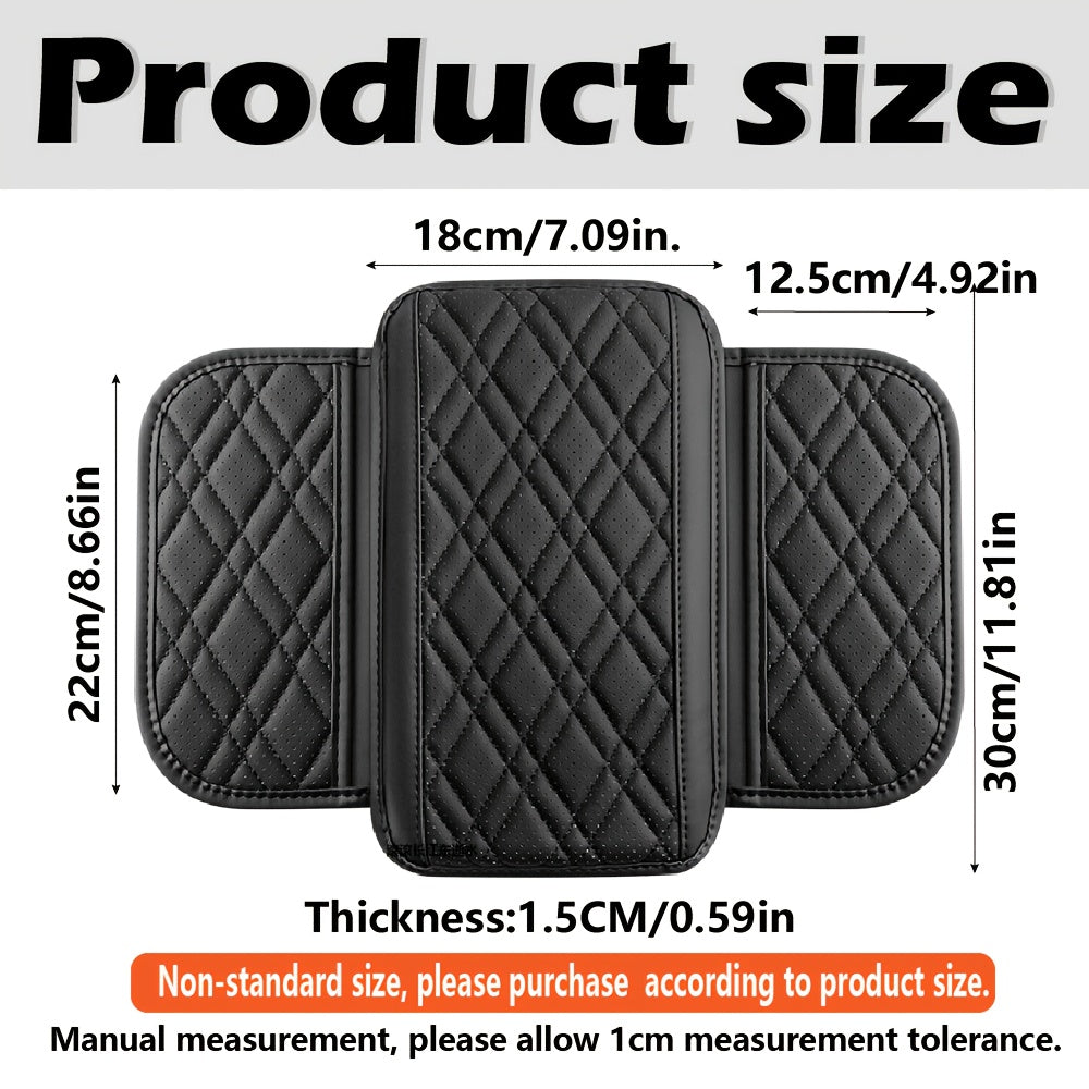 breathable pu leather car armrest cushion multifunctional