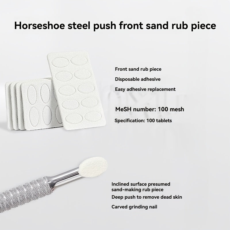 style double headed cuticle remover tool stainless