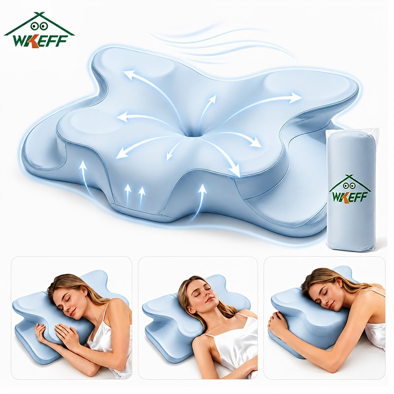 wkeff almohada cervical para cuello pillows sleeping