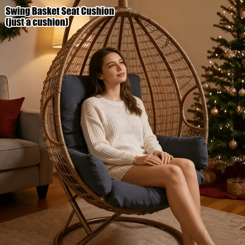 bohemian style swing chair cushion armrests heavy duty