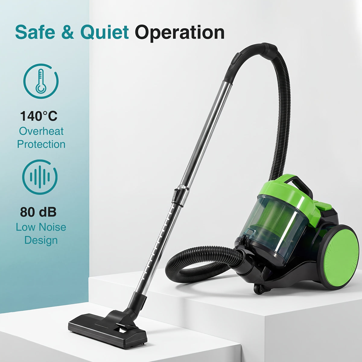 bagless canister vacuum cleaner lightweight portable vacuum