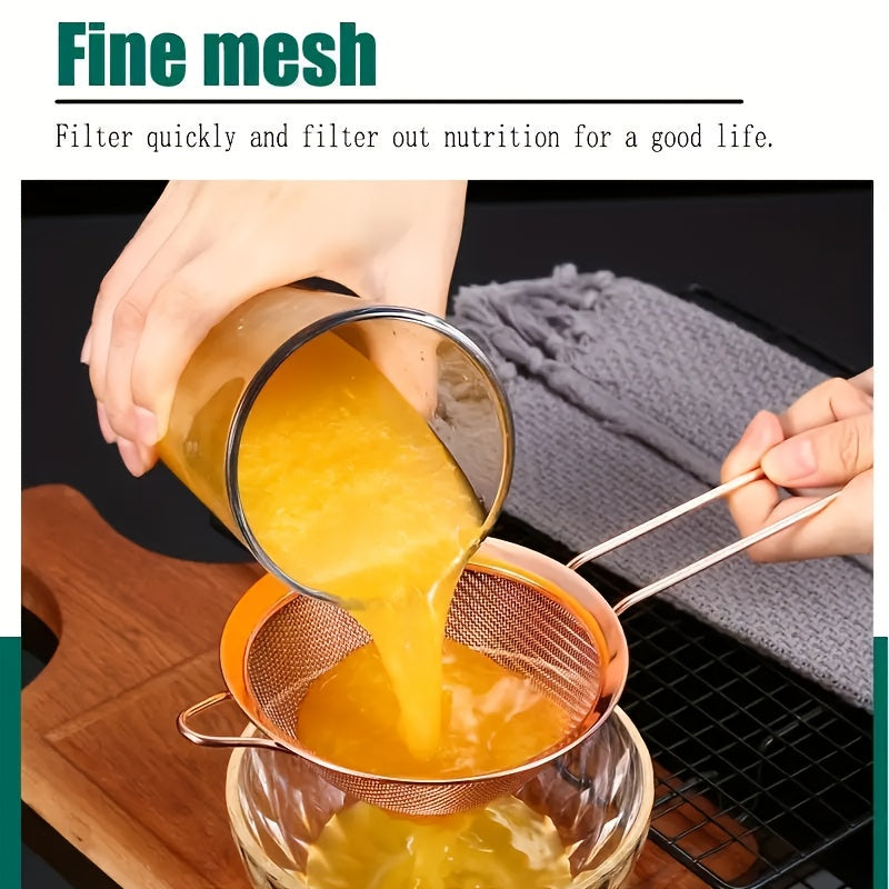 4pcs stainless steel flour sifter set handle   mesh