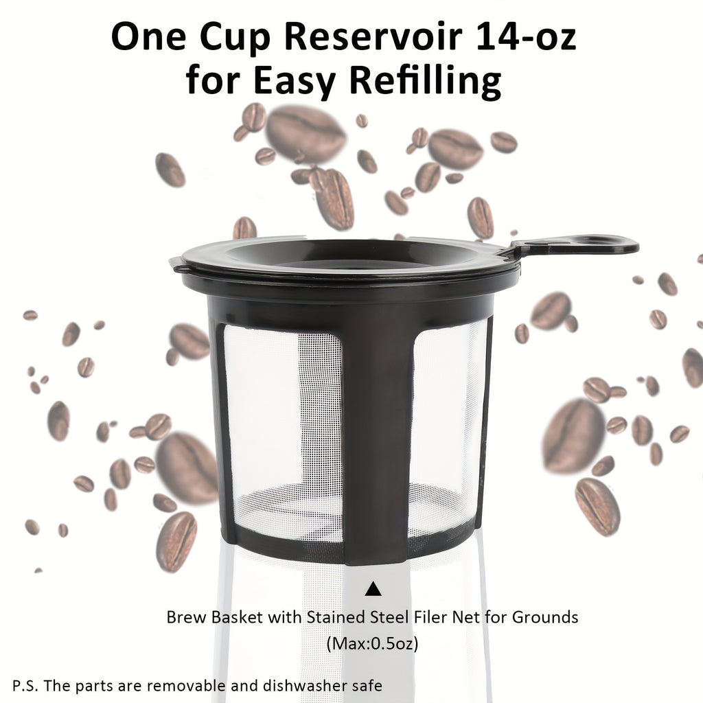 single coffee maker 2in 1 k cup pods ground coffee 3 color 6