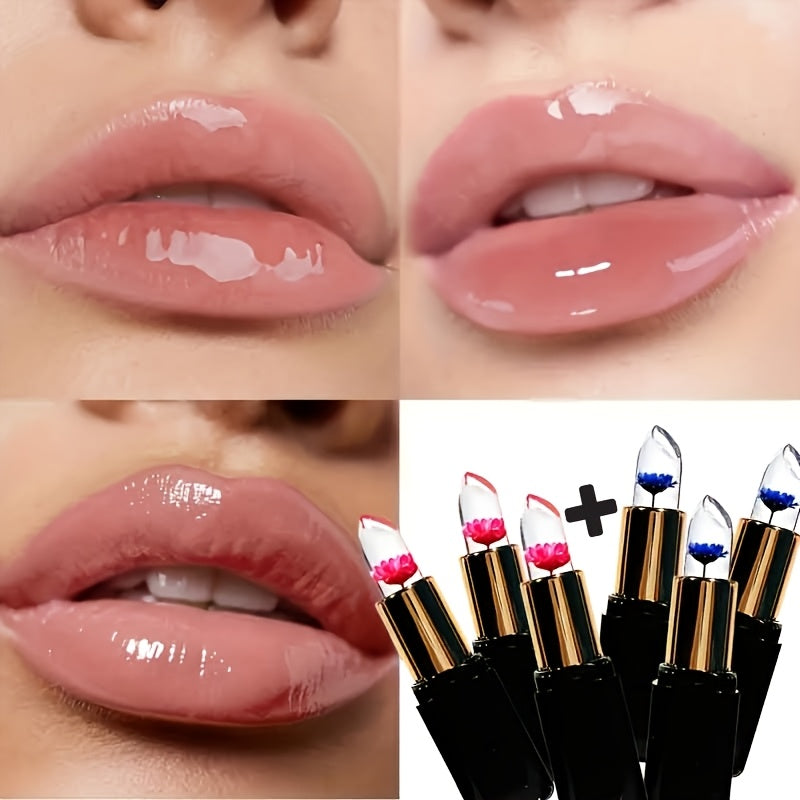 warm   changing lip gloss 6pcs total lip gel set