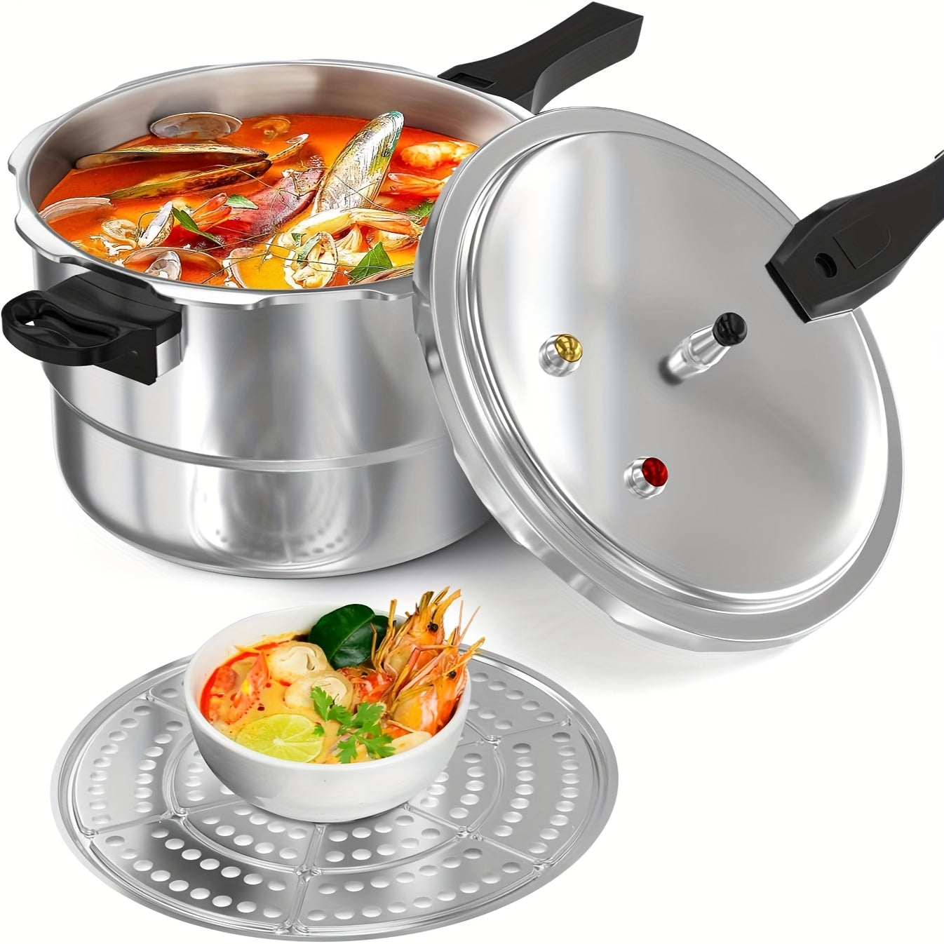 pyy 10qt aluminum pressure cooker a release